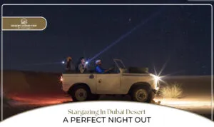 Stargazing in Dubai desert | Dubai desert night experience Blog Banner By Dubai Desert Safari Trip
