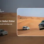 Desert Safari Dubai inclusions | Dubai Desert Safari activities list Blog Banner by Dubai Desert Safari Dubai