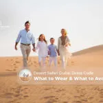 desert safari Dubai dress code | desert safari outfit mistakes Blog Banner by Dubai Desert Safari Trip